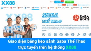 Giao diện bảng kèo sảnh Saba Thể Thao trực tuyến trên hệ thống XX88